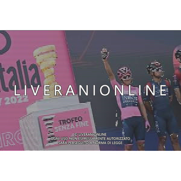 27-05-2022 Giro D\'italia; Tappa 19 Marano Lagunare - Santuario Di Castelmonte; 2022, Ineos - Grenadiers; Carapaz Antonio, Richard Antonio; Marano Lagunare; ©SIROTTI/AGENZIA ALDO LIVERANI SAS