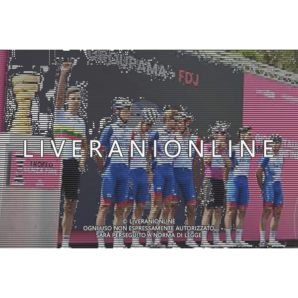 27-05-2022 Giro D\'italia; Tappa 19 Marano Lagunare - Santuario Di Castelmonte; 2022, Groupama - Fdj; Demare, Arnaud; Konovalovas, Ignatas; Marano Lagunare; ©SIROTTI/AGENZIA ALDO LIVERANI SAS