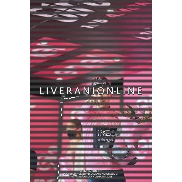 27-05-2022 Giro D\'italia; Tappa 19 Marano Lagunare - Santuario Di Castelmonte; 2022, Ineos - Grenadiers; Carapaz Antonio, Richard Antonio; Santuario Di Castelmonte; ©SIROTTI/AGENZIA ALDO LIVERANI SAS