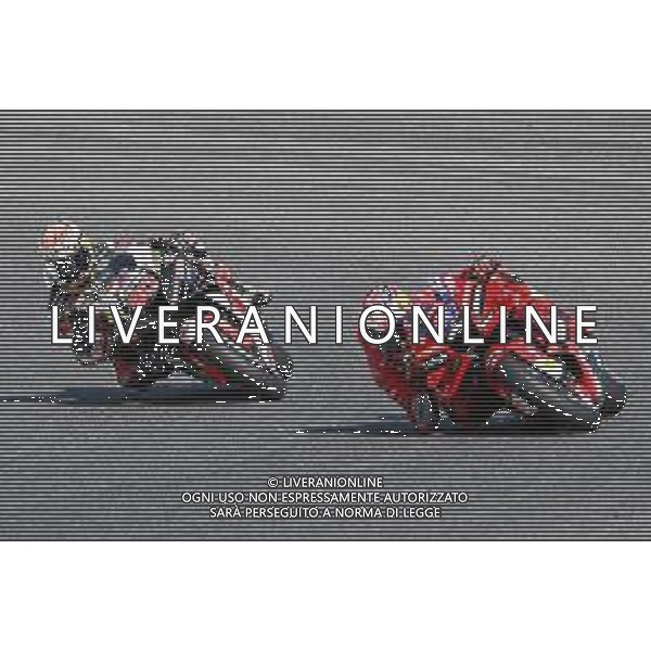 Alessio Marini/LMedia - Gran Premio d\'iItalia Oakley MotoGP Free Practice - MotoGP World Championship May 27 2022 - Mugello International Circuit Mugello, Italy Gran Premio d\'iItalia Oakley MotoGP Free Practice Photo showing: Nakagami Takaaki Jpn Lcr Honda Idemitsu Honda and Miller Jack Aus Ducati Lenovo Team Ducati @Alessio Marini/LiveMedia /AGENZIA ALDO LIVERANI SAS