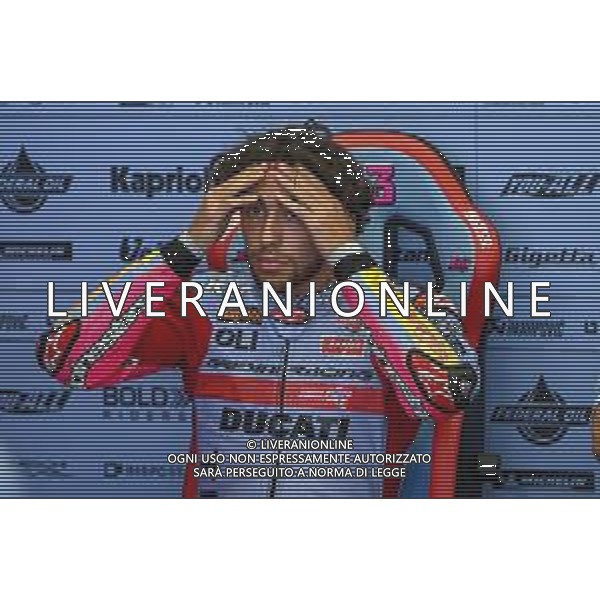Alessio Marini/LMedia - Gran Premio d\'iItalia Oakley MotoGP Free Practice - MotoGP World Championship May 27 2022 - Mugello International Circuit Mugello, Italy Gran Premio d\'iItalia Oakley MotoGP Free Practice Photo showing: Bastianini Enea Ita Gresini Racing Motogp Ducati in the pits @Alessio Marini/LiveMedia /AGENZIA ALDO LIVERANI SAS