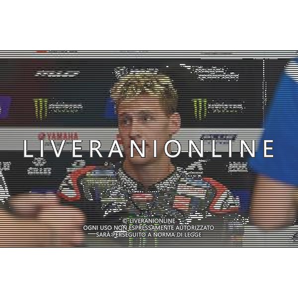 Alessio Marini/LMedia - Gran Premio d\'iItalia Oakley MotoGP Free Practice - MotoGP World Championship May 27 2022 - Mugello International Circuit Mugello, Italy Gran Premio d\'iItalia Oakley MotoGP Free Practice Photo showing: Quartararo Fabio Fra Monster Energy Yamaha Motogp Yamaha in the pits @Alessio Marini/LiveMedia /AGENZIA ALDO LIVERANI SAS
