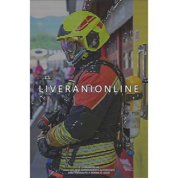 Alessio Marini/LMedia - Gran Premio d\'iItalia Oakley MotoGP Free Practice - MotoGP World Championship May 27 2022 - Mugello International Circuit Mugello, Italy Gran Premio d\'iItalia Oakley MotoGP Free Practice Photo showing: Pitline security firefighter @Alessio Marini/LiveMedia /AGENZIA ALDO LIVERANI SAS