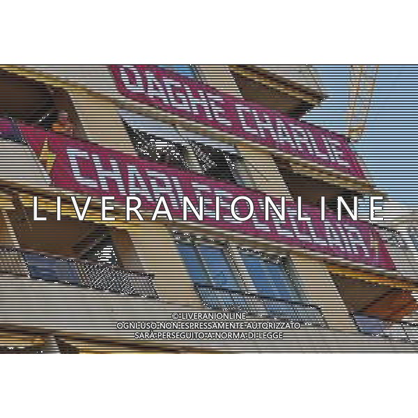 Circuit atmosphere - banner for Charles Leclerc (MON) Ferrari - Charles L\'Eclair. 27.05.2022. Formula 1 World Championship, Rd 7, Monaco Grand Prix, Monte Carlo, Monaco, Friday. - www.xpbimages.com, EMail: requests@xpbimages.com © Copyright: Batchelor / XPB Images/AGENZIA ALDO LIVERANI SAS - ITALY ONLY EDITORIAL USE ONLY