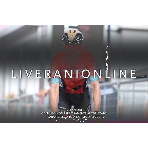 27-05-2022 Giro D\'italia; Tappa 19 Marano Lagunare - Santuario Di Castelmonte; 2022, Bahrain - Victorious; Novak, Domen; Santuario Di Castelmonte; ©SIROTTI/AGENZIA ALDO LIVERANI SAS