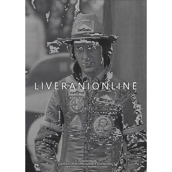 RETROSPETTIVA ARTURO MERZARIO PILOTA F1 NELLA FOTO ARTURO MERZARIO A MONZA NELL\'ANNO 1974 AG ALDO LIVERANI SAS