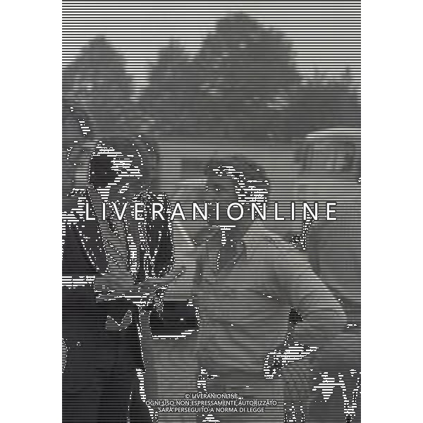 RETROSPETTIVA MARIO ANDRETTI PILOTA F1 NELLA FOTO MARIO ANDRETTI A MONZA NELL\'ANNO 1976 AG ALDO LIVERANI SAS  