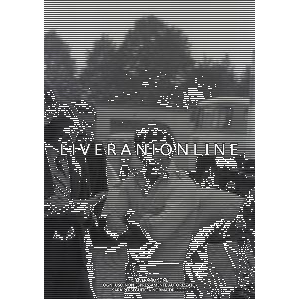 RETROSPETTIVA MARIO ANDRETTI PILOTA F1 NELLA FOTO MARIO ANDRETTI A MONZA NELL\'ANNO 1976 AG ALDO LIVERANI SAS  