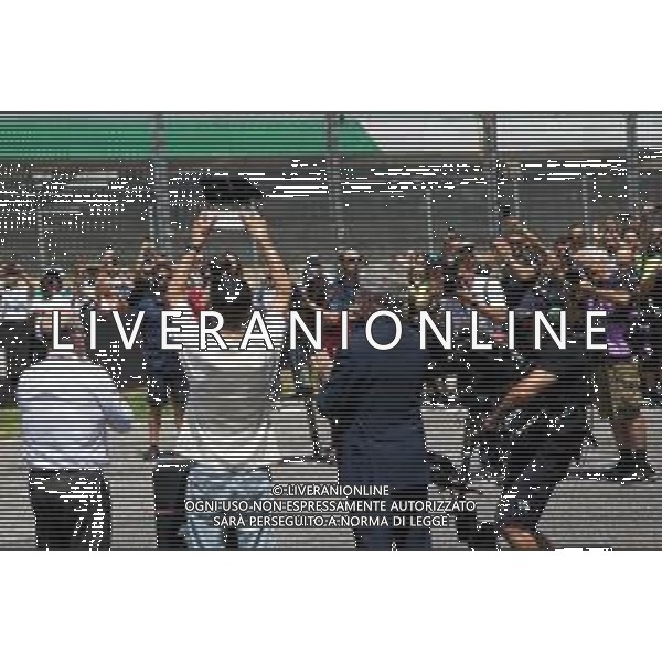 Valerio Origo/LMedia - Valentino Rossi retired the number 46 - MotoGP World Championship May 28 2022 - Mugello International Circuit Mugello, Italy Valentino Rossi retired the number 46 Photo showing: Valentino Rossi, number 46 retirement ceremony @Valerio Origo/LiveMedia /AGENZIA ALDO LIVERANI SAS