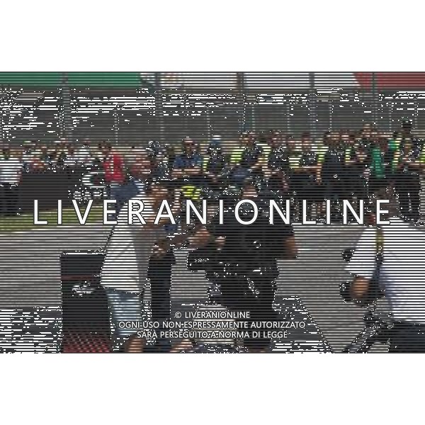 Valerio Origo/LMedia - Valentino Rossi retired the number 46 - MotoGP World Championship May 28 2022 - Mugello International Circuit Mugello, Italy Valentino Rossi retired the number 46 Photo showing: Valentino Rossi, number 46 retirement ceremony @Valerio Origo/LiveMedia /AGENZIA ALDO LIVERANI SAS