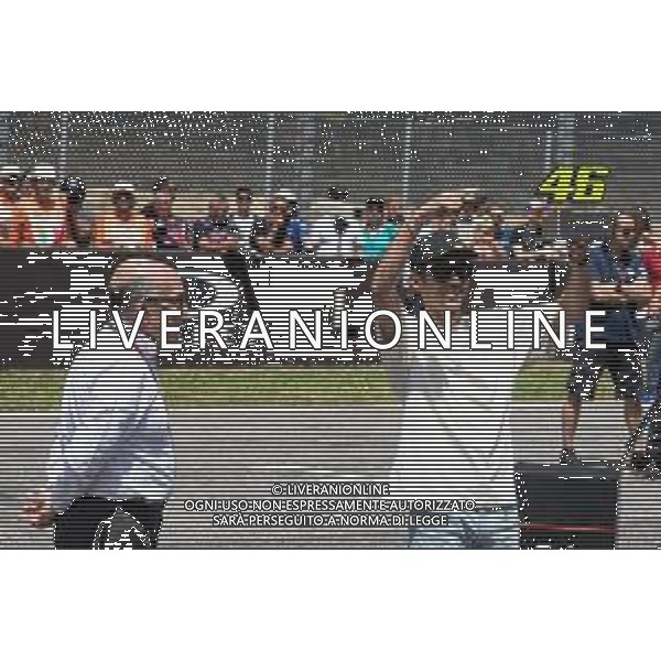 Valerio Origo/LMedia - Valentino Rossi retired the number 46 - MotoGP World Championship May 28 2022 - Mugello International Circuit Mugello, Italy Valentino Rossi retired the number 46 Photo showing: Valentino Rossi, number 46 retirement ceremony @Valerio Origo/LiveMedia /AGENZIA ALDO LIVERANI SAS