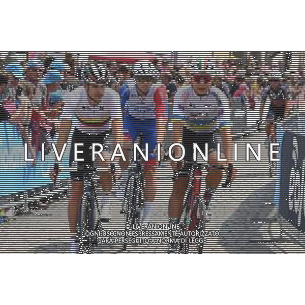 28-05-2022 Giro D\'italia; Tappa 20 Belluno - Passo Fedaia; 2022, Groupama - Fdj; 2022, Drone Hopper - Androni; Konovalovas, Ignatas; Ponomar, Andrii; Belluno; FOTO STEFANO SIROTTI-AG ALDO LIVERANI SAS