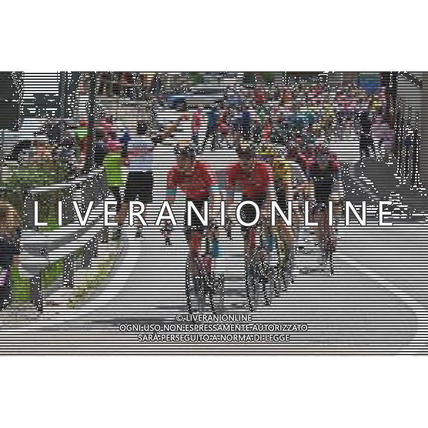 28-05-2022 Giro D\'italia; Tappa 20 Belluno - Passo Fedaia; 2022, Bahrain - Victorious; Sutterlin, Jasha; Bauhaus, Phil; Cencenighe Agordino; FOTO STEFANO SIROTTI-AG ALDO LIVERANI SAS