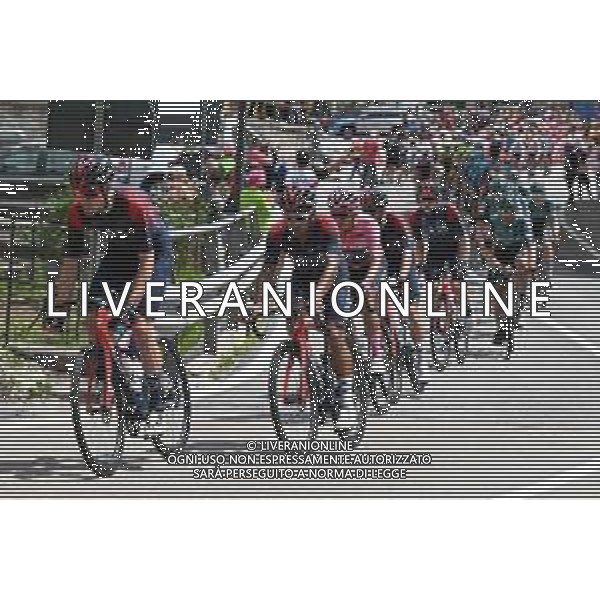 28-05-2022 Giro D\'italia; Tappa 20 Belluno - Passo Fedaia; 2022, Ineos - Grenadiers; Sivakov, Pavel; Narvaez, Jhonnatan; Carapaz Antonio, Richard Antonio; Cencenighe Agordino; FOTO STEFANO SIROTTI-AG ALDO LIVERANI SAS