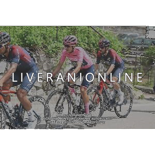 28-05-2022 Giro D\'italia; Tappa 20 Belluno - Passo Fedaia; 2022, Ineos - Grenadiers; Carapaz Antonio, Richard Antonio; Cencenighe Agordino; FOTO STEFANO SIROTTI-AG ALDO LIVERANI SAS