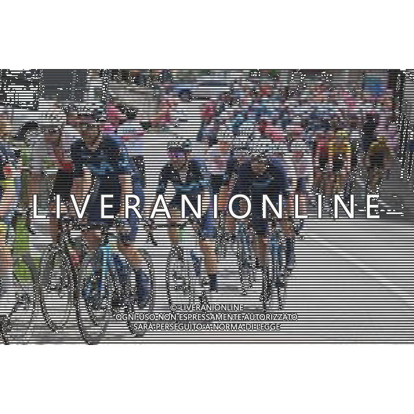 28-05-2022 Giro D\'italia; Tappa 20 Belluno - Passo Fedaia; 2022, Movistar; Rojas, Joaquin Gil Jose; Valverde, Alejandro; Cencenighe Agordino; FOTO STEFANO SIROTTI-AG ALDO LIVERANI SAS