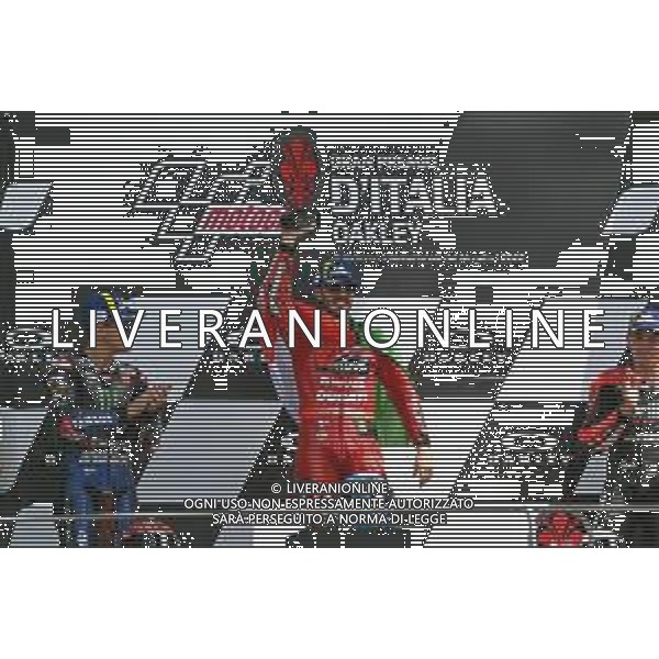 Alessio Marini/LMedia - Gran Premio d\'Italia Oakley Race - MotoGP World Championship<stagioneSportiva> May 29 2022 - Mugello International Circuit Scarperia (FI), Italy Gran Premio d\'Italia Oakley Race Photo showing: Bagnaia Francesco Ita Ducati Lenovo Team Ducati celebrates first place @Alessio Marini/LiveMedia /AGENZIA ALDO LIVERANI SAS