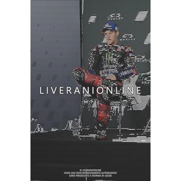 Alessio Marini/LMedia - Gran Premio d\'Italia Oakley Race - MotoGP World Championship<stagioneSportiva> May 29 2022 - Mugello International Circuit Scarperia (FI), Italy Gran Premio d\'Italia Oakley Race Photo showing: Quartararo Fabio Fra Monster Energy Yamaha Motogp Yamaha in the press conference post race @Alessio Marini/LiveMedia /AGENZIA ALDO LIVERANI SAS