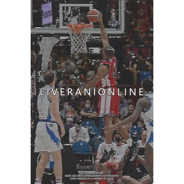 ¬© TVRG Kyle Hines (Olimpia Milano) Assago (MI) 30-05-2022 Mediolanum Forum AX Armani Exchange Milano vs Banco di Sardegna Sassari Campionato Serie A UnipolSai gara 2 semifinale playoff foto Roberto Garavaglia/ag. Aldo Liverani sas/AGENZIA ALDO LIVERANI SAS