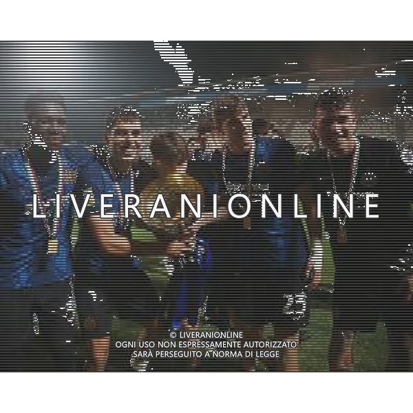 ROMA - INTER FINALE CAMPIONATO PRIMAVERA REGGIO EMILIA 31.05.2022 NELLA FOTO COPPA TROFEO - ESULTANZA FESTEGGIAMENTI E PREMIAZIONE DEI GIOCATORI DELL\'INTER VINCITORI DELLO SCUDETTO ©SANTANDREA/AGENZIA ALDO LIVERANI SAS