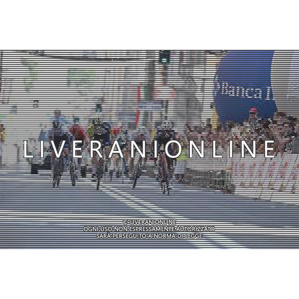 02-06-2022 Giro Dell\' Appennino; 2022, Drone Hopper - Androni; 2022, Intermarche - Wanty Gobert; 2022, Israel - Premier Tech; Tesfatsion, Natael; Zimmermann, Georg; Clarke, Simon; Genova; ©SIROTTI/AGENZIA ALDO LIVERANI SAS