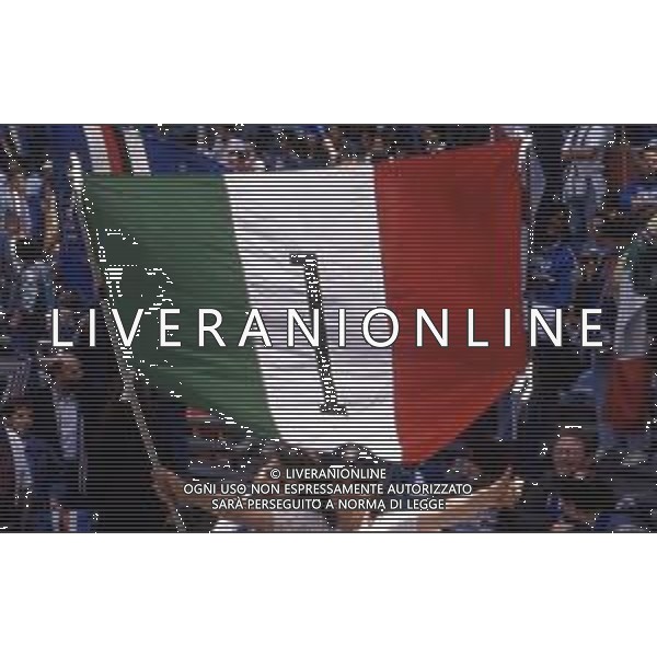 FESTEGGIAMENTI DEI TIFOSI DELLA SAMPDORIA PER LA VITTORIA DEL PRIMO SCUDETTO NEL CAMPIONATO 1990-1991 AG. ALDO LIVERANI SAS