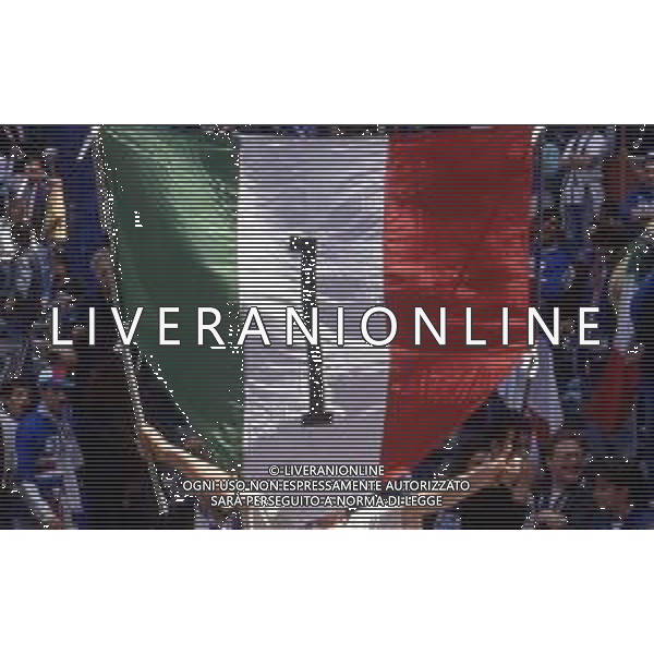 FESTEGGIAMENTI DEI TIFOSI DELLA SAMPDORIA PER LA VITTORIA DEL PRIMO SCUDETTO NEL CAMPIONATO 1990-1991 AG. ALDO LIVERANI SAS