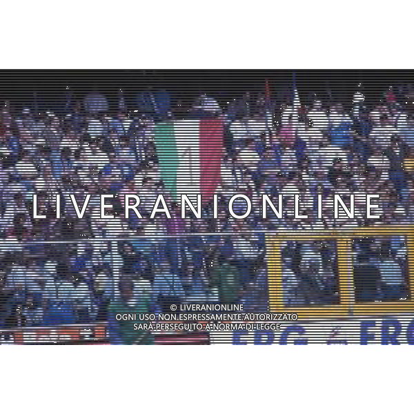 FESTEGGIAMENTI DEI TIFOSI DELLA SAMPDORIA PER LA VITTORIA DEL PRIMO SCUDETTO NEL CAMPIONATO 1990-1991 AG. ALDO LIVERANI SAS