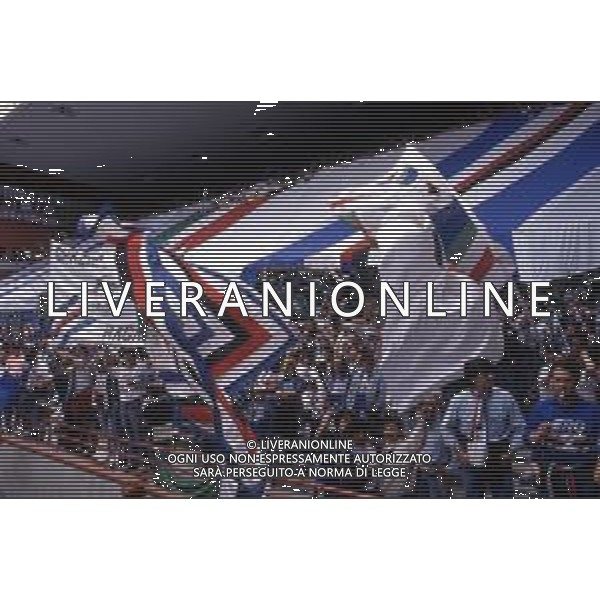 FESTEGGIAMENTI DEI TIFOSI DELLA SAMPDORIA PER LA VITTORIA DEL PRIMO SCUDETTO NEL CAMPIONATO 1990-1991 AG. ALDO LIVERANI SAS