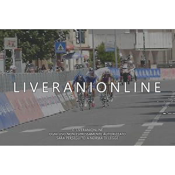 04-06-2022 Adriatica - Ionica Race; Tappa 01 Tarvisio - Monfalcone; 2022, Gazprom - Rusvelo; 2022, Bardiani - Csf Faizane; 2022, Work Service - Vitalcare; Scaroni, Christian; Zana, Filippo; Lucca, Riccardo; Monfalcone; ©SIROTTI/AGENZIA ALDO LIVERANI SAS