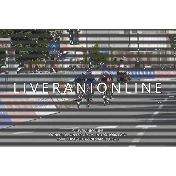 04-06-2022 Adriatica - Ionica Race; Tappa 01 Tarvisio - Monfalcone; 2022, Gazprom - Rusvelo; 2022, Bardiani - Csf Faizane; 2022, Work Service - Vitalcare; Scaroni, Christian; Zana, Filippo; Lucca, Riccardo; Monfalcone; ©SIROTTI/AGENZIA ALDO LIVERANI SAS