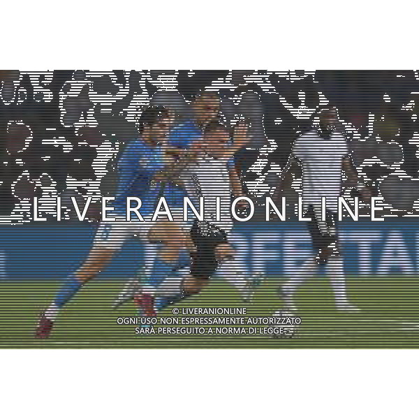 BOLOGNA - UEFA Nations League girone A gruppo 3 - ITALIA vs GERMANIA 04/06/2022 - nella foto: Sandro Tonali(Italia) Scamacca Gianluca(Italia) ©Claudio Zamagni/Agenzi Aldo Liverani s.a.s. /AGENZIA ALDO LIVERANI SAS