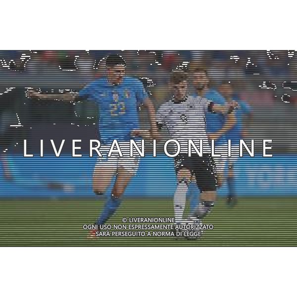 BOLOGNA - UEFA Nations League girone A gruppo 3 - ITALIA vs GERMANIA 04/06/2022 - nella foto: Bastoni alessandro(Italia)Werner(Germania) ©Claudio Zamagni/Agenzi Aldo Liverani s.a.s.