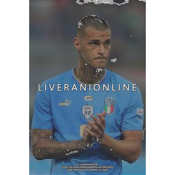 BOLOGNA - UEFA Nations League girone A gruppo 3 - ITALIA vs GERMANIA 04/06/2022 - nella foto: Scamacca Gianluca(Italia) ©Claudio Zamagni/Agenzi Aldo Liverani s.a.s.