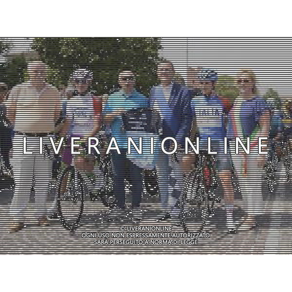 05-06-2022 Adriatica - Ionica Race; Tappa 02 Castelfranco Veneto - Monte Grappa; 2022, Gazprom - Rusvelo; 2022, Bardiani - Csf Faizane; Scaroni, Christian; Zana, Filippo; Argentin, Moreno; Castelfranco Veneto; ©SIROTTI/AGENZIA ALDO LIVERANI SAS