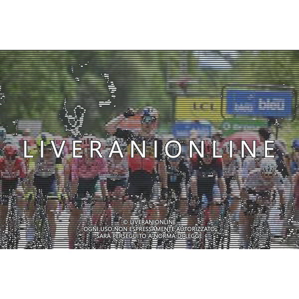05-06-2022 Criterium Du Dauphine Libere; Tappa 01 La Voulte Sur Rhone - Beauchastel; 2022, Jumbo - Visma; 2022, Ineos - Grenadiers; Van Aert, Wout; Hayter, Ethan; Beauchastel; ©SIROTTI/AGENZIA ALDO LIVERANI SAS