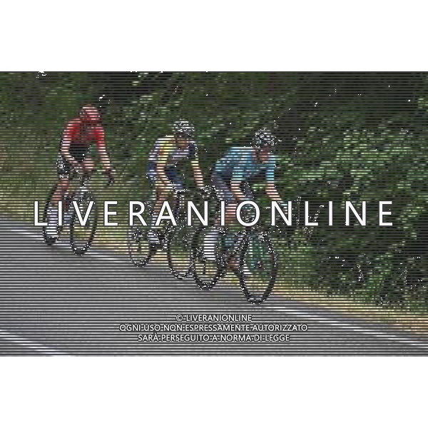 05-06-2022 Criterium Du Dauphine Libere; Tappa 01 La Voulte Sur Rhone - Beauchastel; 2022, Intermarche - Wanty Gobert; 2022, Arkea - Samsic; 2022, Beb Hotels - Pb Ktm; Huys, Laurens; Bouet, Maxime; Rolland, Pierre; ©SIROTTI/AGENZIA ALDO LIVERANI SAS