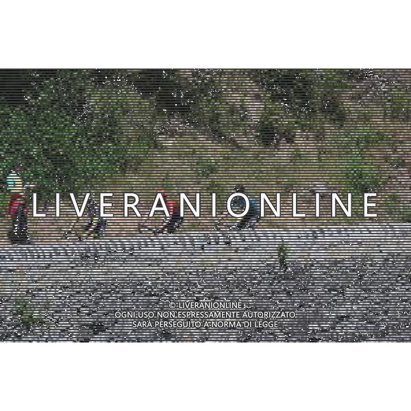 05-06-2022 Criterium Du Dauphine Libere; Tappa 01 La Voulte Sur Rhone - Beauchastel; 2022, Intermarche - Wanty Gobert; 2022, Arkea - Samsic; 2022, Beb Hotels - Pb Ktm; Huys, Laurens; Bouet, Maxime; Rolland, Pierre; ©SIROTTI/AGENZIA ALDO LIVERANI SAS
