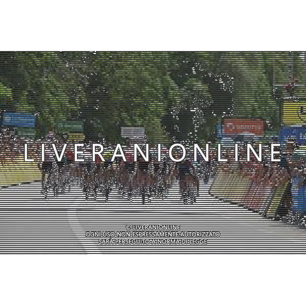 05-06-2022 Criterium Du Dauphine Libere; Tappa 01 La Voulte Sur Rhone - Beauchastel; 2022, Jumbo - Visma; 2022, Ineos - Grenadiers; Van Aert, Wout; Hayter, Ethan; Beauchastel; ©SIROTTI/AGENZIA ALDO LIVERANI SAS