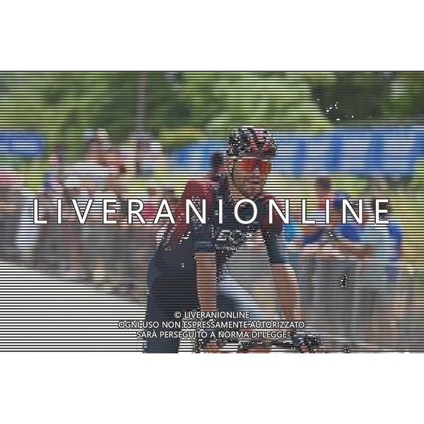 05-06-2022 Criterium Du Dauphine Libere; Tappa 01 La Voulte Sur Rhone - Beauchastel; 2022, Ineos - Grenadiers; Ganna, Filippo; Beauchastel; ©SIROTTI/AGENZIA ALDO LIVERANI SAS