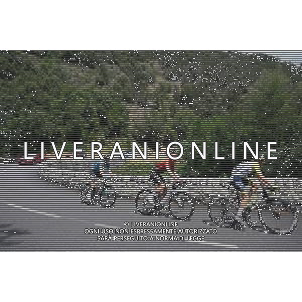 05-06-2022 Criterium Du Dauphine Libere; Tappa 01 La Voulte Sur Rhone - Beauchastel; 2022, Intermarche - Wanty Gobert; 2022, Arkea - Samsic; 2022, Beb Hotels - Pb Ktm; Huys, Laurens; Bouet, Maxime; Rolland, Pierre; ©SIROTTI/AGENZIA ALDO LIVERANI SAS