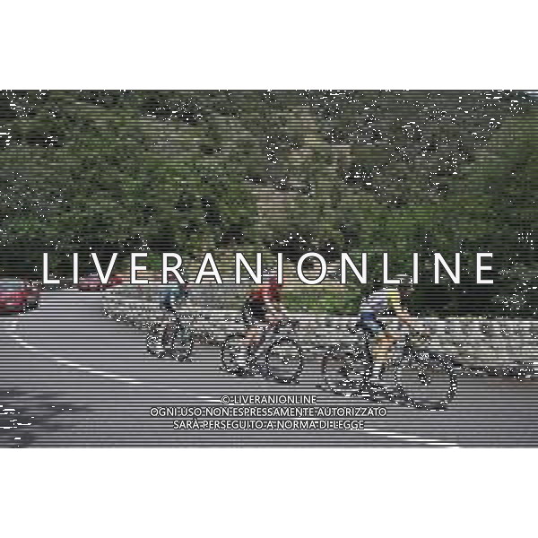 05-06-2022 Criterium Du Dauphine Libere; Tappa 01 La Voulte Sur Rhone - Beauchastel; 2022, Intermarche - Wanty Gobert; 2022, Arkea - Samsic; 2022, Beb Hotels - Pb Ktm; Huys, Laurens; Bouet, Maxime; Rolland, Pierre; ©SIROTTI/AGENZIA ALDO LIVERANI SAS