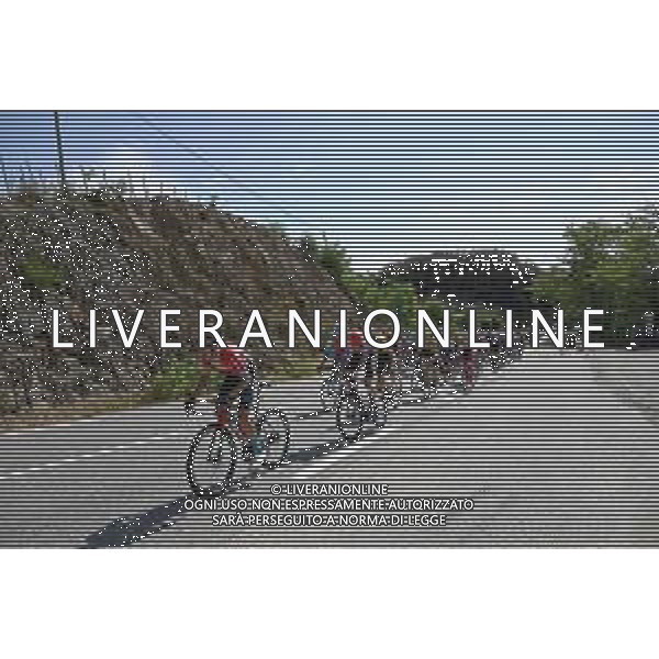 05-06-2022 Criterium Du Dauphine Libere; Tappa 01 La Voulte Sur Rhone - Beauchastel; 2022, Bahrain - Victorious; 2022, Groupama - Fdj; Teuns, Dylan; Geniets, Kevin; ©SIROTTI/AGENZIA ALDO LIVERANI SAS