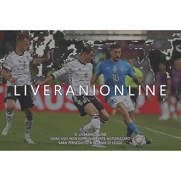 BOLOGNA - UEFA Nations League girone A gruppo 3 - ITALIA vs GERMANIA 04/06/2022 - nella foto: Lorenzo Pellegrini(Italia)Goretzka(Germania)Kimmich(Germania) ©Claudio Zamagni/Agenzi Aldo Liverani s.a.s.