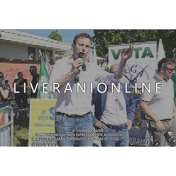© TVRG Matteo Salvini Magenta nella foto Fabrizio Cecchetti della Lega Nord Magenta 06-06-2022 Il leader della Lega Nord Matteo Salvini ha partecipato ad un evento organizzato per sostenere il candidato sindaco del centrodestra Luca Del Gobbo alle prossime elezioni amministrative foto Roberto Garavaglia/ag. Aldo Liverani sas/AGENZIA ALDO LIVERANI SAS