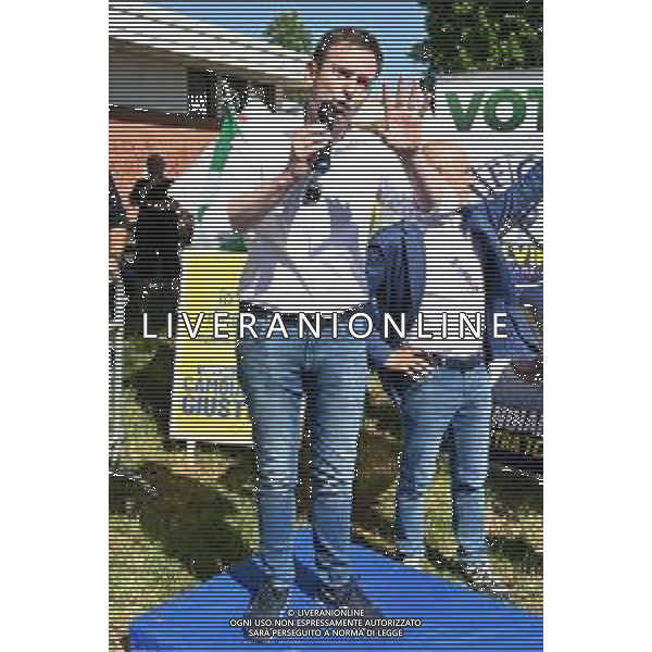 ¬© TVRG Matteo Salvini Magenta nella foto Fabrizio Cecchetti della Lega Nord Magenta 06-06-2022 Il leader della Lega Nord Matteo Salvini ha partecipato ad un evento organizzato per sostenere il candidato sindaco del centrodestra Luca Del Gobbo alle prossime elezioni amministrative foto Roberto Garavaglia/ag. Aldo Liverani sas/AGENZIA ALDO LIVERANI SAS