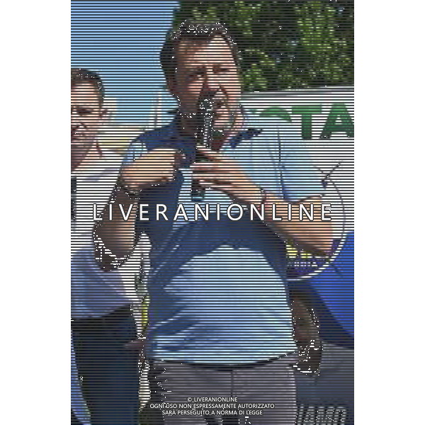 © TVRG Matteo Salvini Magenta nella foto Matteo Salvini Magenta 06-06-2022 Il leader della Lega Nord Matteo Salvini ha partecipato ad un evento organizzato per sostenere il candidato sindaco del centrodestra Luca Del Gobbo alle prossime elezioni amministrative foto Roberto Garavaglia/ag. Aldo Liverani sas/AGENZIA ALDO LIVERANI SAS