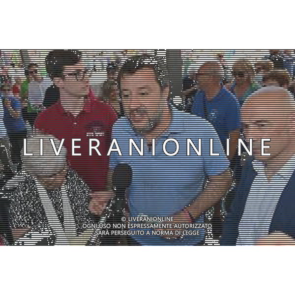 © TVRG Matteo Salvini Magenta nella foto Matteo Salvini Magenta 06-06-2022 Il leader della Lega Nord Matteo Salvini ha partecipato ad un evento organizzato per sostenere il candidato sindaco del centrodestra Luca Del Gobbo alle prossime elezioni amministrative foto Roberto Garavaglia/ag. Aldo Liverani sas/AGENZIA ALDO LIVERANI SAS