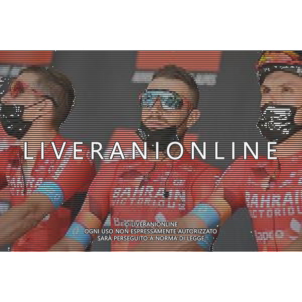 06-06-2022 Criterium Du Dauphine Libere; Tappa 02 Saint Peray - Brives Charensac; 2022, Bahrain - Victorious; Caruso, Damiano; Saint Peray; ©SIROTTI/AGENZIA ALDO LIVERANI SAS