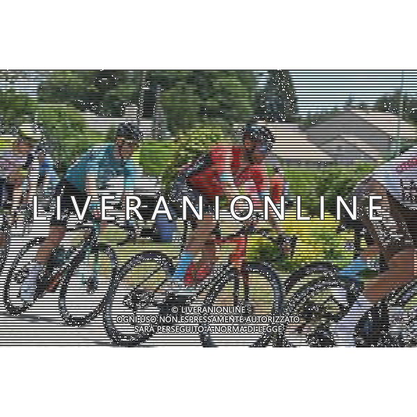 06-06-2022 Criterium Du Dauphine Libere; Tappa 02 Saint Peray - Brives Charensac; 2022, Bahrain - Victorious; Caruso, Damiano; Saint Agreve; ©SIROTTI/AGENZIA ALDO LIVERANI SAS
